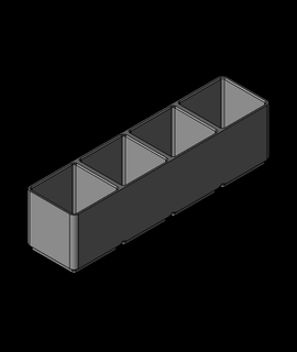 gridfinity modificado 1x4x45 3d print model - Mito3D