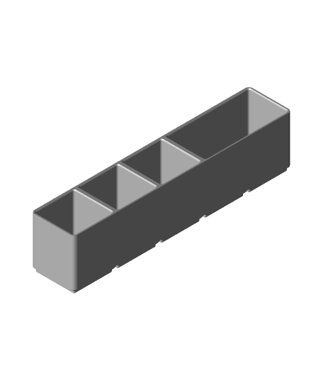 Gridfinity geändert 1x5x50 3D print model - Mito3D