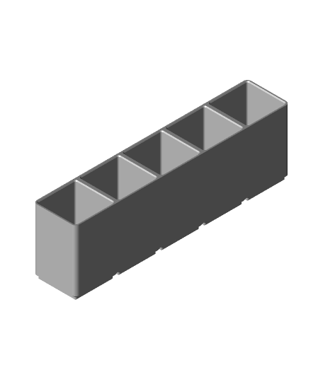 Gridfinity geändert 1x5x65 3D print model - Mito3D