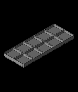 gridfinity modificado 2x5x15 3d print model - Mito3D