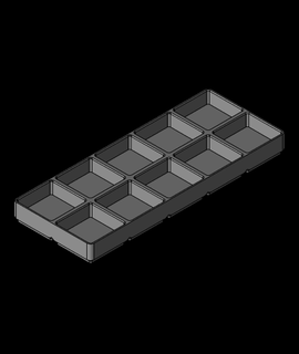 gridfinity modificado 2x5x20 3d print model - Mito3D