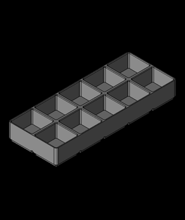 gridfinity modificado 2x5x30 3d print model - Mito3D
