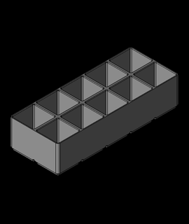 gridfinity modificado 2x5x50 3d print model - Mito3D