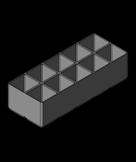 gridfinity modificato 2x5x55 3d print model - Mito3D