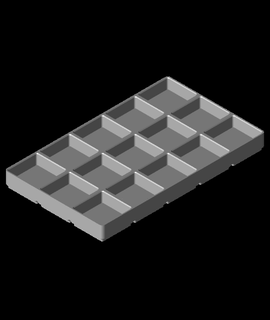 gridfinity modificato 3x5x20 3d print model - Mito3D