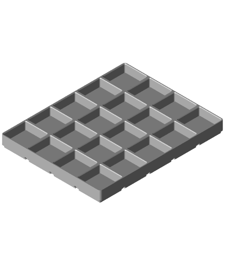 gridfinity modificato 4x5x20 01 3D print model - Mito3D