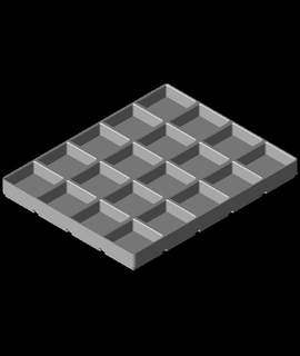 gridfinity modificado 4x5x20 01 3d print model - Mito3D