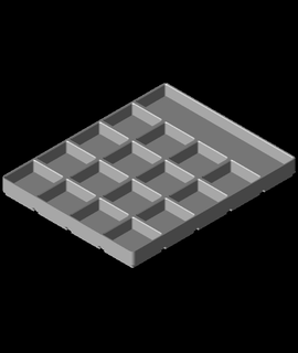 gridfinity modificado 4x5x20 05 3d print model - Mito3D