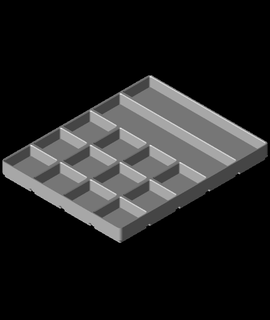 gridfinity modificado 4x5x20 06 3d print model - Mito3D
