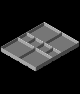 gridfinity modificato 4x5x20 17 3d print model - Mito3D