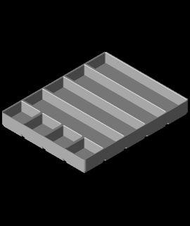 gridfinity modificado 4x5x25 08 3d print model - Mito3D