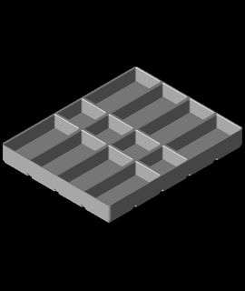 gridfinity modificato 4x5x25 16 3d print model - Mito3D