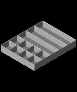 gridfinity modificato 4x5x30 07 3d print model - Mito3D