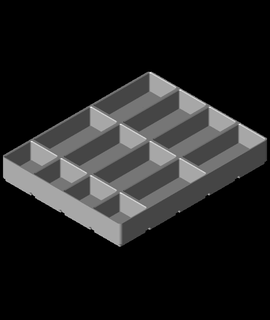 gridfinity modificato 4x5x30 12 3d print model - Mito3D