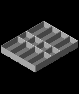 grillefinity modifié 4x5x30 16 3d print model - Mito3D