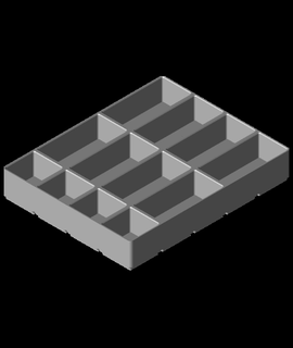 gridfinity modificado 4x5x35 12 3d print model - Mito3D