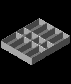 gridfinity modificato 4x5x35 16 3d print model - Mito3D