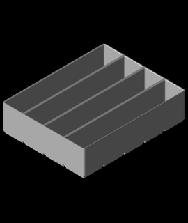 Gridfinity geändert 4x5x55 15 3d print model - Mito3D