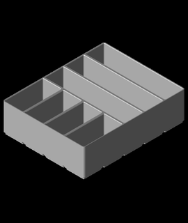 gridfinity modificado 4x5x60 10 3d print model - Mito3D