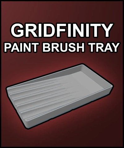gridfinity paint brush holder & rinser - wet dry 3d by thingymaker9000 on thangs 3d print model - Mito3D