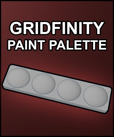 gridfinity pintura paleta 3d by thingymaker9000 on 3d print model - Mito3D