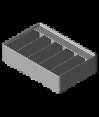gridfinity paramétrico freecad arquivo divisor armazenamento 3x2x5 4 divisórias 3d by gdie on 3d print model - Mito3D