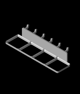 grillefinity panneau perforé Cadre 4x1 gschlect passe temps Jeux 3d print model - Mito3D