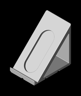 grillefinity téléphone titulaire soutien 45 degrés posock 3d print model - Mito3D