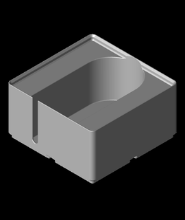 gridfinity pulsônico carregador suporte 3d print model - Mito3D