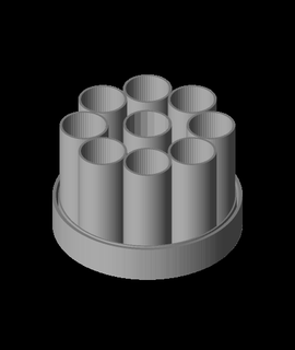 gridfinity rotating mig oilbrusher insert 3d print model - Mito3D