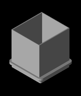 gridfinity lixar apagador suporte 1x1 hobbies jogos 3d print model - Mito3D