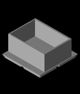 gridfinity lixar quadrados 2x2 hobbies jogos 3d print model - Mito3D