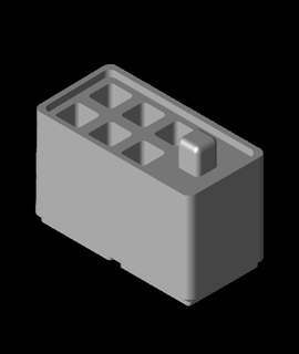 gridfinity screwdriver organizer tramonti 3d print model - Mito3D