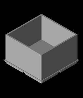 gridfinity simples ampla armazenamento caixas hobbies jogos 3d print model - Mito3D