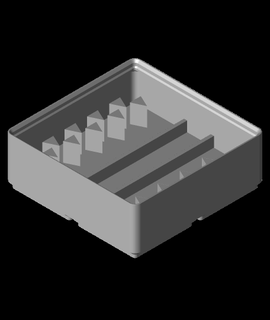 Gridfinity klein Bindemittel Clip Behälter 3d print model - Mito3D