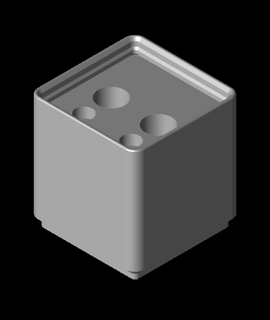 gridfinity pequeña loco pegamento titularestl 3d print model - Mito3D