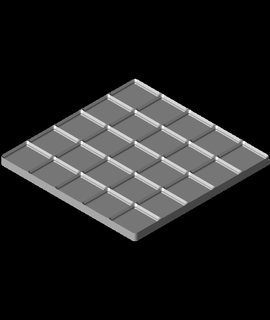 ızgara sonluluğu transport tray v18stl 3d print model - Mito3D