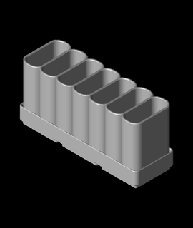 ızgara sonluluğu USB kablo depolama 3d print model - Mito3D