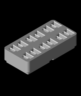 gridfinity USB titolare supporto i banchieri 3d print model - Mito3D