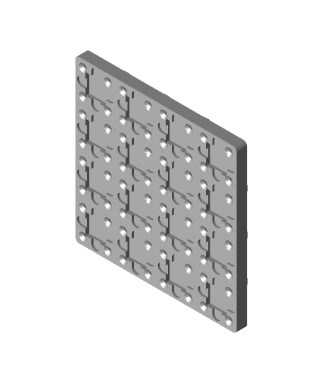 grillefinity pondéré plaque base 4x4 3D print model - Mito3D