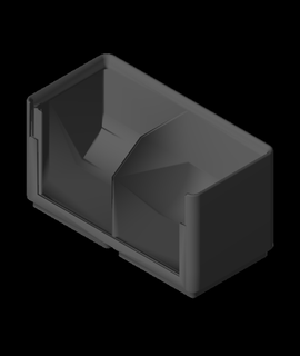 gridfinity window divider bin - tape Home & Garden 3d print model - Mito3D