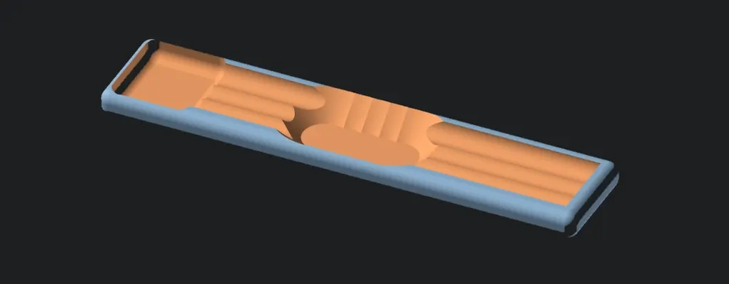 gridfinity xacto cuchillo bandeja insertar 3 espacio 3d by robarrobar on gracias 3d print model - Mito3D
