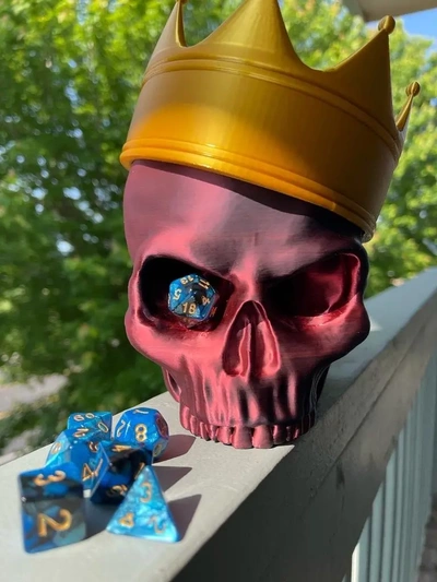 grim monarch's crown of fate dice tower v2 by pretzel prints - 3d on thangs 3d print model - Mito3D