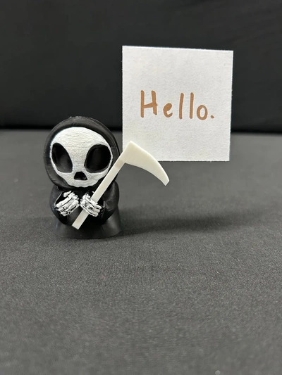 grim reaper note holder 1 - 3d by built bot on thangs 3d print model - Mito3D