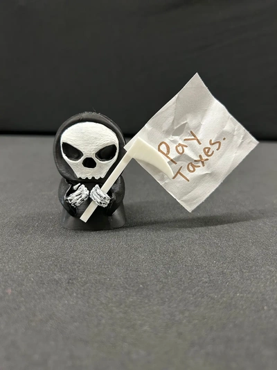 grim reaper note holder 2 - 3d by built bot on thangs 3d print model - Mito3D