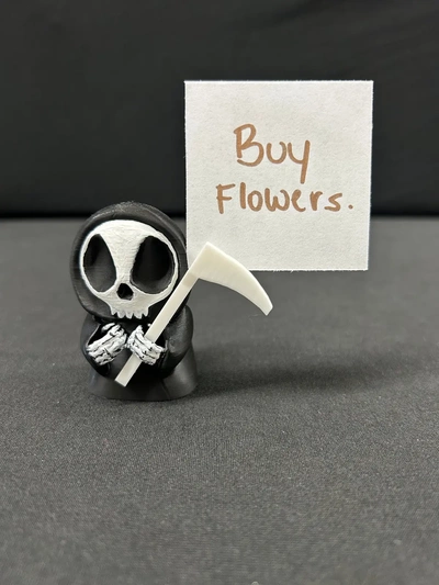 grim reaper note holder 3 - 3d by built bot on thangs 3d print model - Mito3D