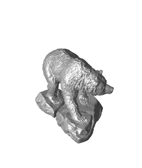 grizzly 28mm upinatoms 3D print model - Mito3D