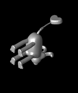 Gromit kalp balon gariplik pop kültür 3d print model - Mito3D