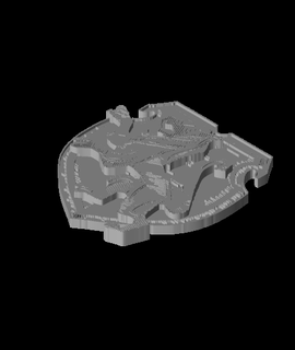 gryffindor house shield   printbunny  3d print model - Mito3D