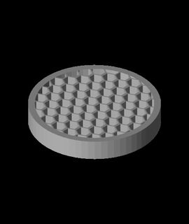 gu10 honeycomb cover grill wesseljotter 3d print model - Mito3D